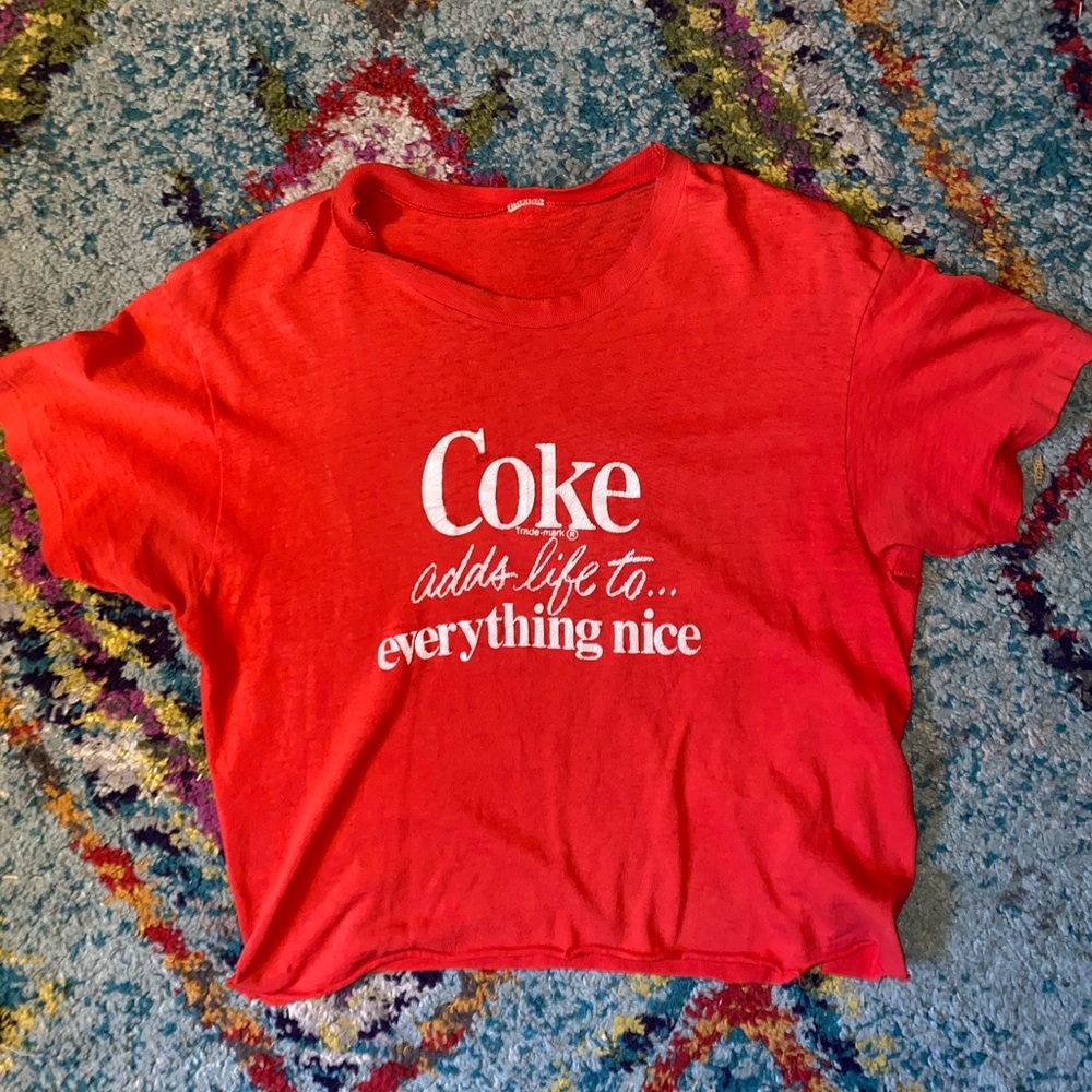 Coke Cropped Red T-Shirt